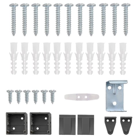 ŻALUZJA WENECKA Z REGULACJĄ SREBRNOSZARY 150X110CM PVC