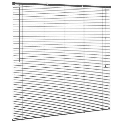 ŻALUZJA WENECKA Z REGULACJĄ SREBRNOSZARY 150X140CM PVC