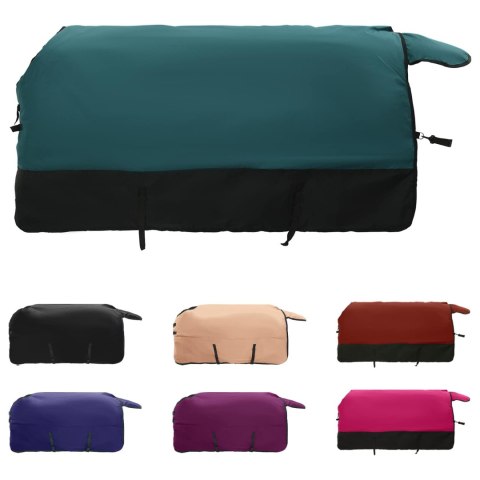 Koc dla Koni Ciemna Zieleń i Czerń 105CM