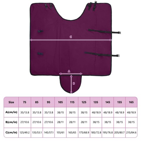 Koc dla Koni Ciemna Zieleń i Czerń 125CM