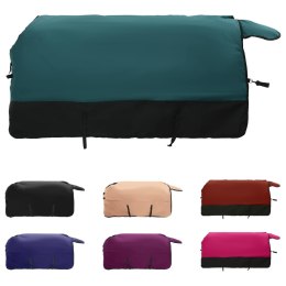 Koc dla Koni Ciemna Zieleń i Czerń 135CM