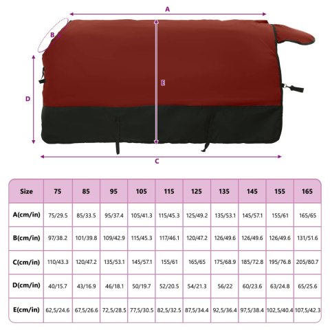Koc dla Koni Ciemna Zieleń i Czerń 155CM
