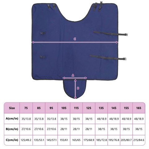 Koc dla Koni Ciemna Zieleń i Czerń 85CM