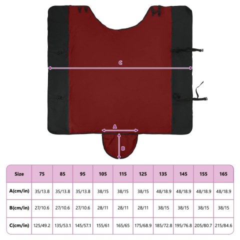 Koc dla Koni Ciemna Zieleń i Czerń 85CM