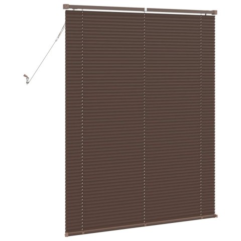 ŻALUZJA WENECKA CIEMNOBRĄZOWY ZE WZOREM 150X110CM PVC