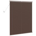 ŻALUZJA WENECKA CIEMNOBRĄZOWY ZE WZOREM 150X120CM PVC