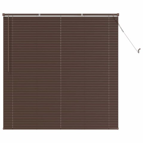 ŻALUZJA WENECKA CIEMNOBRĄZOWY ZE WZOREM 150X130CM PVC