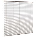 ŻALUZJA WENECKA CIEMNOBRĄZOWY ZE WZOREM 150X130CM PVC