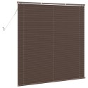 ŻALUZJA WENECKA CIEMNOBRĄZOWY ZE WZOREM 150X150CM PVC