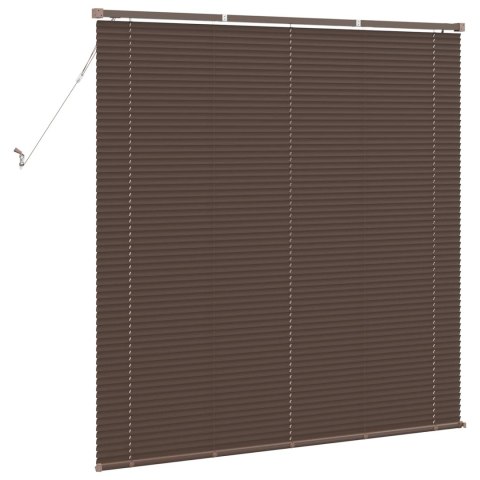 ŻALUZJA WENECKA CIEMNOBRĄZOWY ZE WZOREM 150X150CM PVC