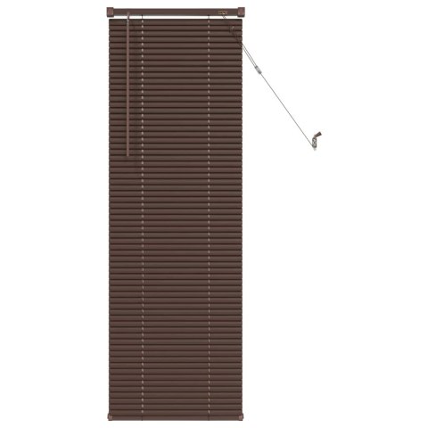 ŻALUZJA WENECKA CIEMNOBRĄZOWY ZE WZOREM 150X50CM PVC