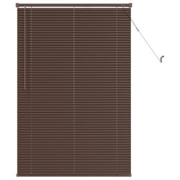 ŻALUZJA WENECKA CIEMNOBRĄZOWY ZE WZOREM 150X70CM PVC
