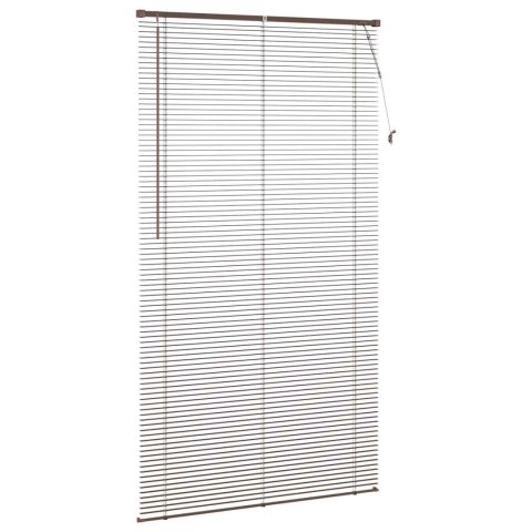 ŻALUZJA WENECKA CIEMNOBRĄZOWY ZE WZOREM 213X120CM PVC
