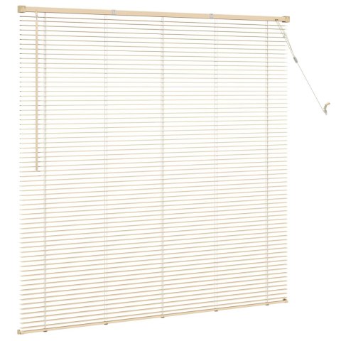 ŻALUZJA WENECKA JASNOBRĄZOWY ZE WZOREM 150X150CM PVC