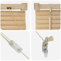 ŻALUZJA WENECKA JASNOBRĄZOWY ZE WZOREM 213X40CM PVC