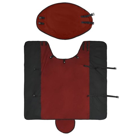 Koc dla Koni Ciemna Zieleń i Czerń 125CM