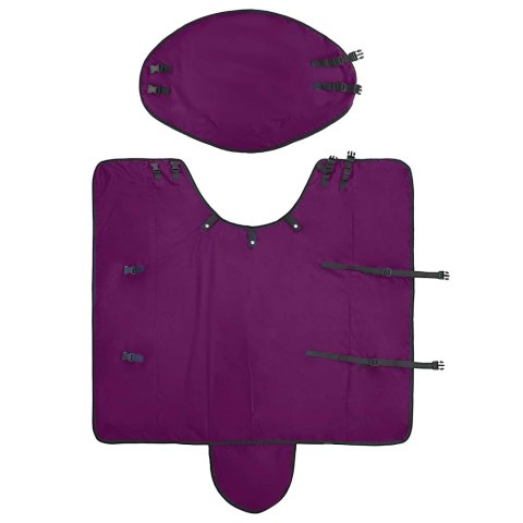 Koc dla Koni Ciemna Zieleń i Czerń 135CM