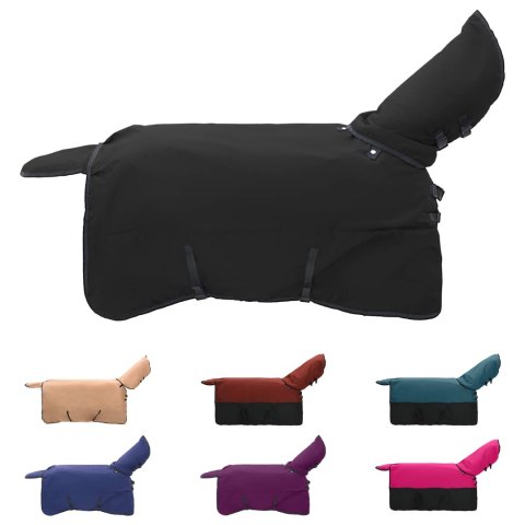 Koc dla Koni Ciemna Zieleń i Czerń 145CM