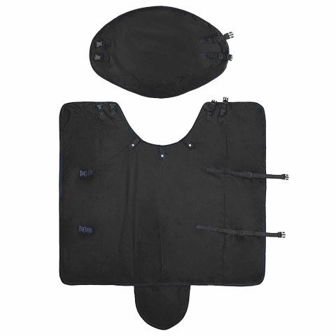 Koc dla Koni Ciemna Zieleń i Czerń 145CM