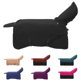 Koc dla Koni Ciemna Zieleń i Czerń 155CM