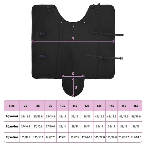 Koc dla Koni Ciemna Zieleń i Czerń 155CM