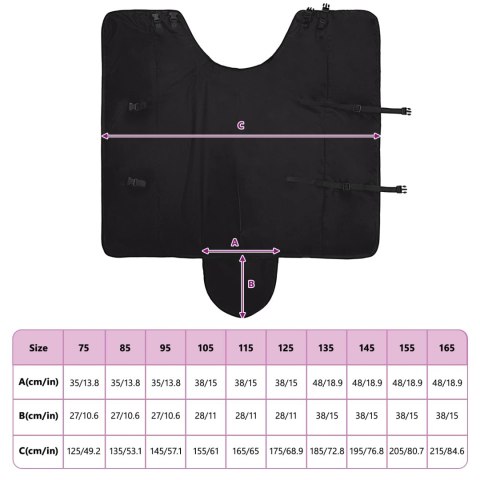 Koc dla Koni Ciemna Zieleń i Czerń 165CM