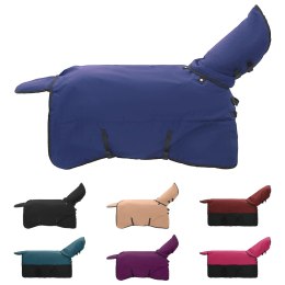 Koc dla Koni Ciemna Zieleń i Czerń 165CM