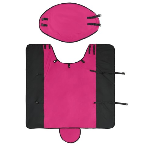 DERKA DLA KONIA 145 CM RÓŻOWA KOC ZIMOWY WODOODPORNY PADOKOWY MOCNY