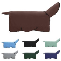DERKA DLA KONIA 205X233 CM CIEMNY BRĄZ ZIMOWA CIEPŁA ODDYCHAJĄCA MOCNA 1,5KG