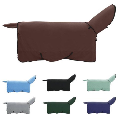 DERKA DLA KONIA 205X233 CM CIEMNY BRĄZ ZIMOWA CIEPŁA ODDYCHAJĄCA MOCNA 1,5KG