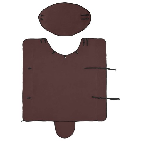 DERKA DLA KONIA 205X233 CM CIEMNY BRĄZ ZIMOWA CIEPŁA ODDYCHAJĄCA MOCNA 1,5KG