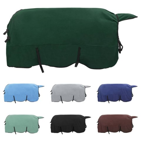 Koc dla Koni Pełny ciemnozielony