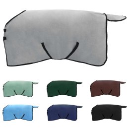 DERKA DLA KONIA 135X147 CM JASNOSZARA RÓŻOWA ZIMOWA CIEPŁA ODDYCHAJĄCA MOCNA