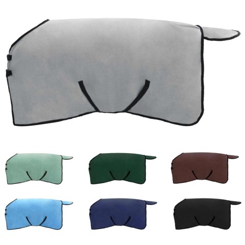 DERKA DLA KONIA 135X147 CM JASNOSZARA RÓŻOWA ZIMOWA CIEPŁA ODDYCHAJĄCA MOCNA