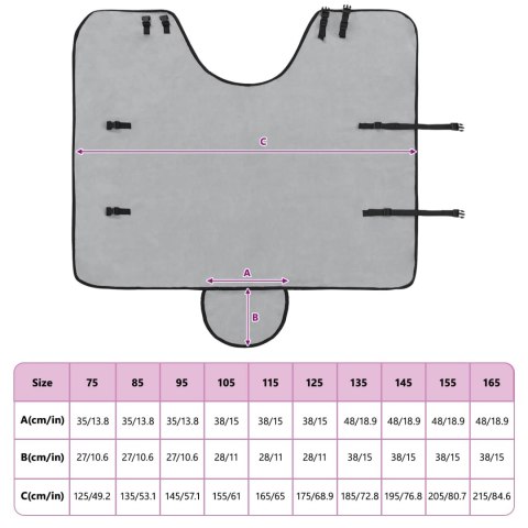 DERKA DLA KONIA 135X147 CM JASNOSZARA RÓŻOWA ZIMOWA CIEPŁA ODDYCHAJĄCA MOCNA