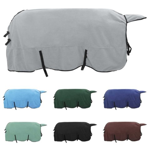 DERKA DLA KONIA 195X223 CM JASNOSZARA RÓŻOWA ZIMOWA CIEPŁA ODDYCHAJĄCA MOCNA