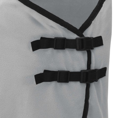 DERKA DLA KONIA 195X223 CM JASNOSZARA RÓŻOWA ZIMOWA CIEPŁA ODDYCHAJĄCA MOCNA