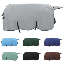 DERKA DLA KONIA 215X243 CM JASNOSZARA RÓŻOWA ZIMOWA CIEPŁA ODDYCHAJĄCA MOCNA