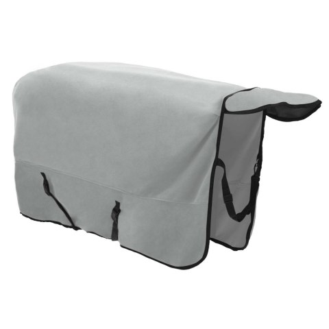 DERKA DLA KONIA 215X243 CM JASNOSZARA RÓŻOWA ZIMOWA CIEPŁA ODDYCHAJĄCA MOCNA