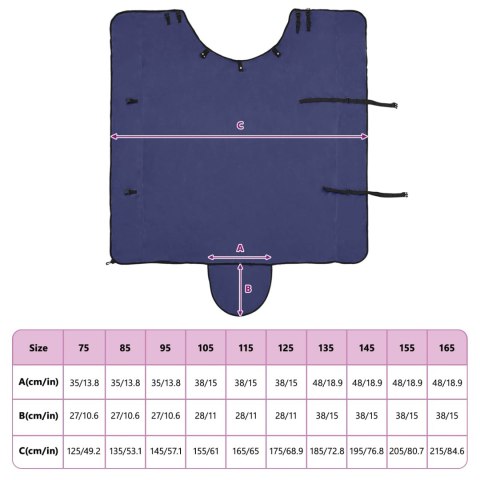 Koc dla Koni Granatowy