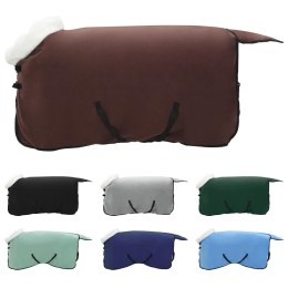 Koc dla Koni Pełny Ciemny Brąz 95CM Polarowy