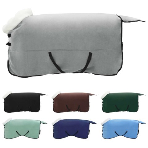 Koc dla Koni Pełny ciemnozielony 145CM Polarowy