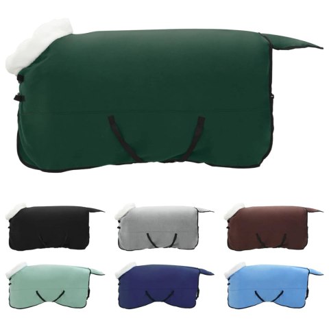 Koc dla Koni Pełny ciemnozielony 155CM Polarowy