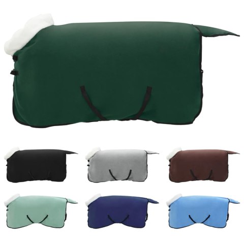 Koc dla Koni Pełny ciemnozielony 95CM Polarowy