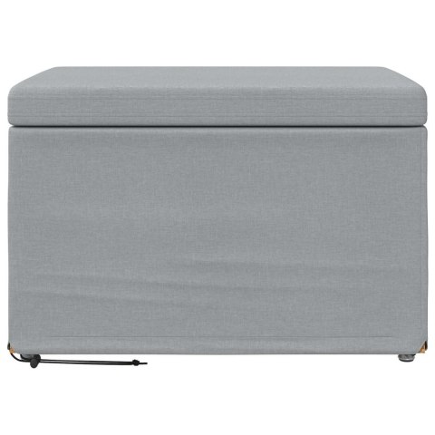 VidaXL Halka Jasnoszary 61 x 41 x 40 cm Tkanina i drewno inżynieryjne