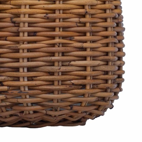 VidaXL Kosz na rośliny z przechowywaniem 2 pcs Brązowy Rattan Lacak