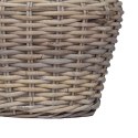 VidaXL Kosz na rośliny z przechowywaniem 2 pcs Szary Rattan Lacak