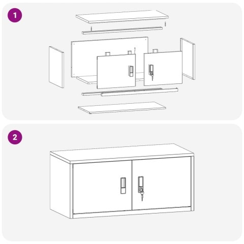 SZAFKA DO PRZECHOWYWANIA BIAŁY 90X 40X 40CM