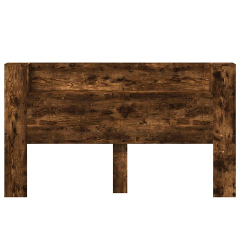 SZAFKA Z WEZGŁOWIEM Z LED DĄB WĘDZONY 180X 16,5X 103,5CM