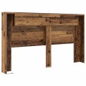 SZAFKA Z WEZGŁOWIEM Z LED STARE DREWNO 180X 16,5X 103,5CM